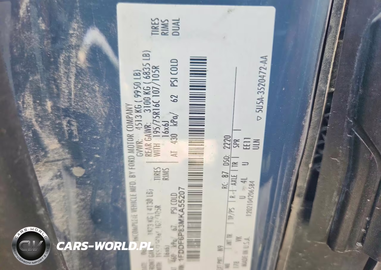 2021 Ford Transit Delivery Truck VIN:1FDDF6P83MKA55207 - 13