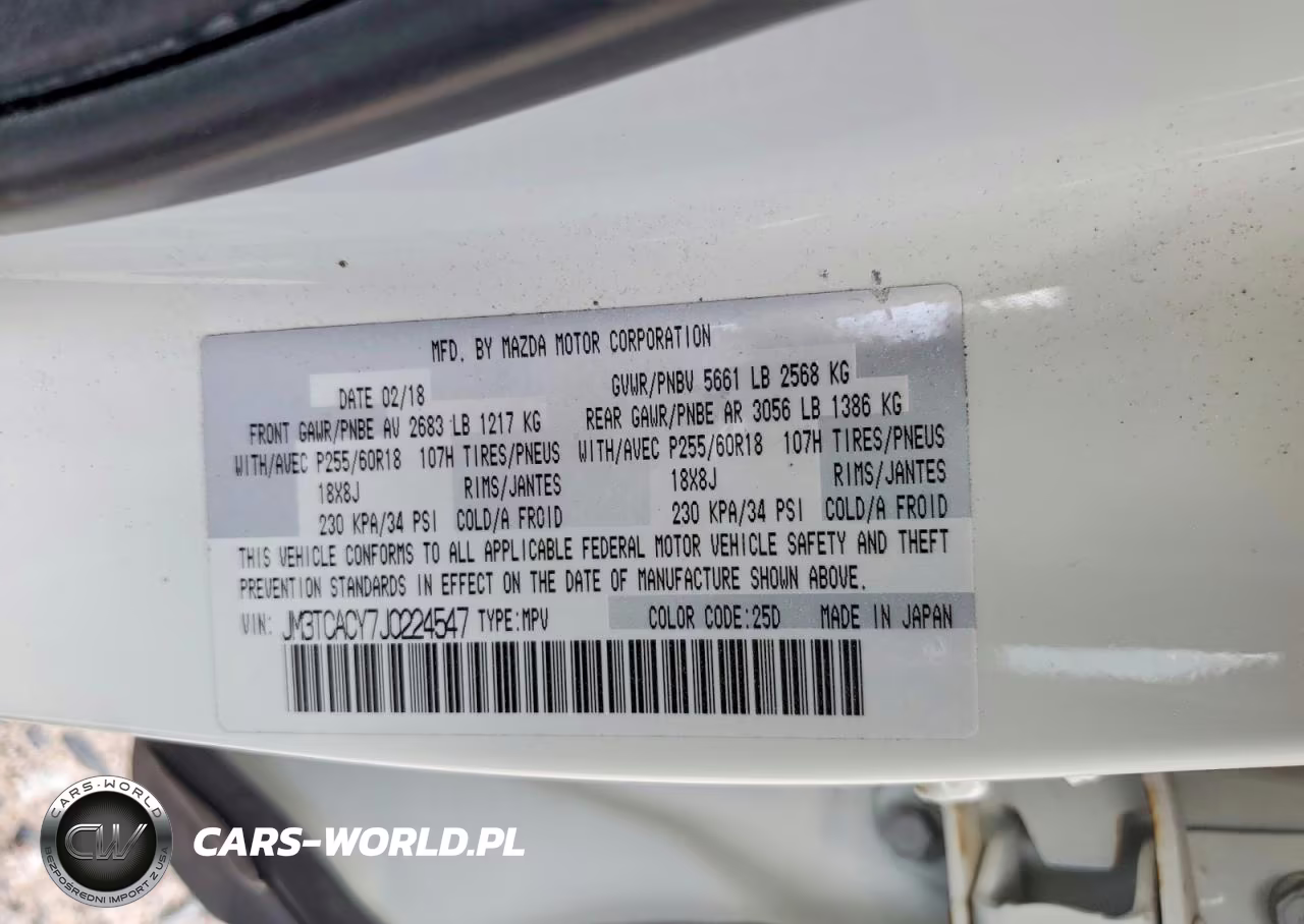 2018 Mazda Cx-9 Touring VIN:JM3TCACY7J0224547 - 13