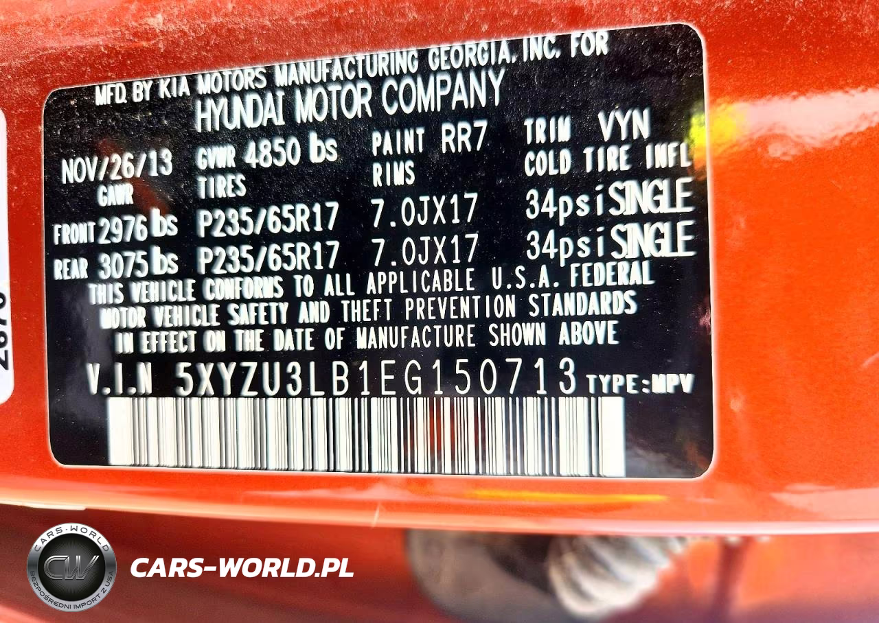 2014 Hyundai Santa Fe Sport 2.4L VIN:5XYZU3LB1EG150713 - 14