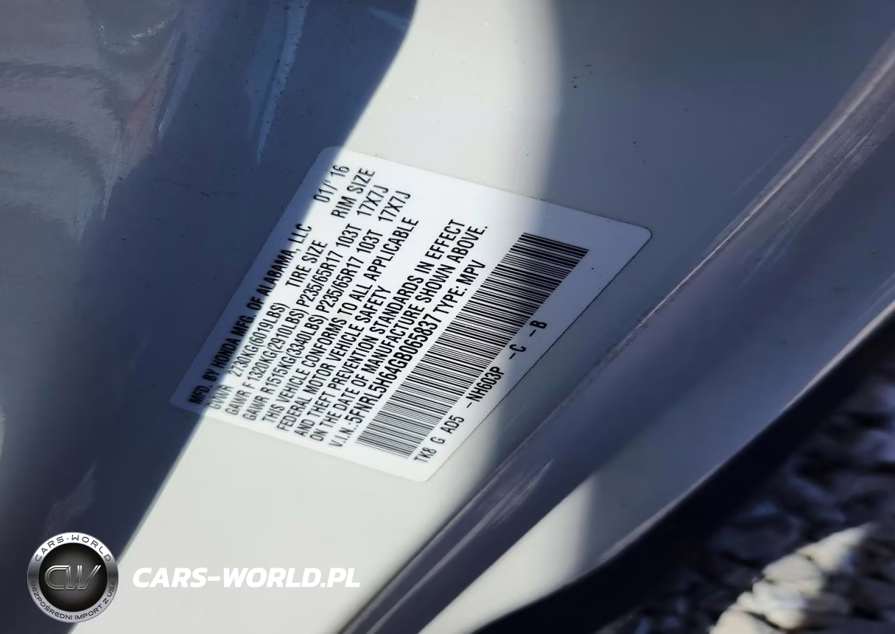 2016 Honda Odyssey Exl VIN:5FNRL5H64GB065837 - 13