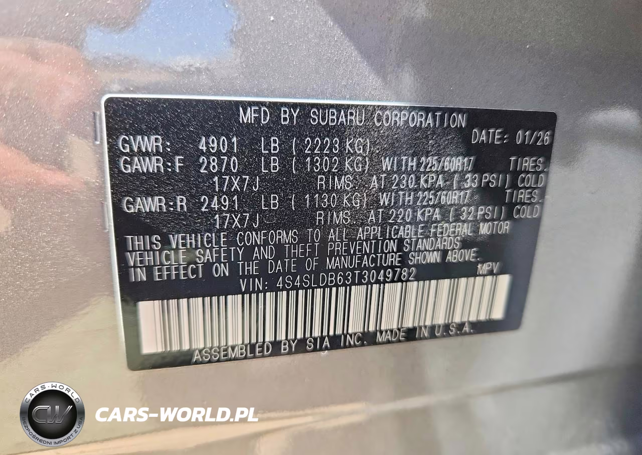 2026 Subaru Forester Premium VIN:4S4SLDB63T3049782 - 13