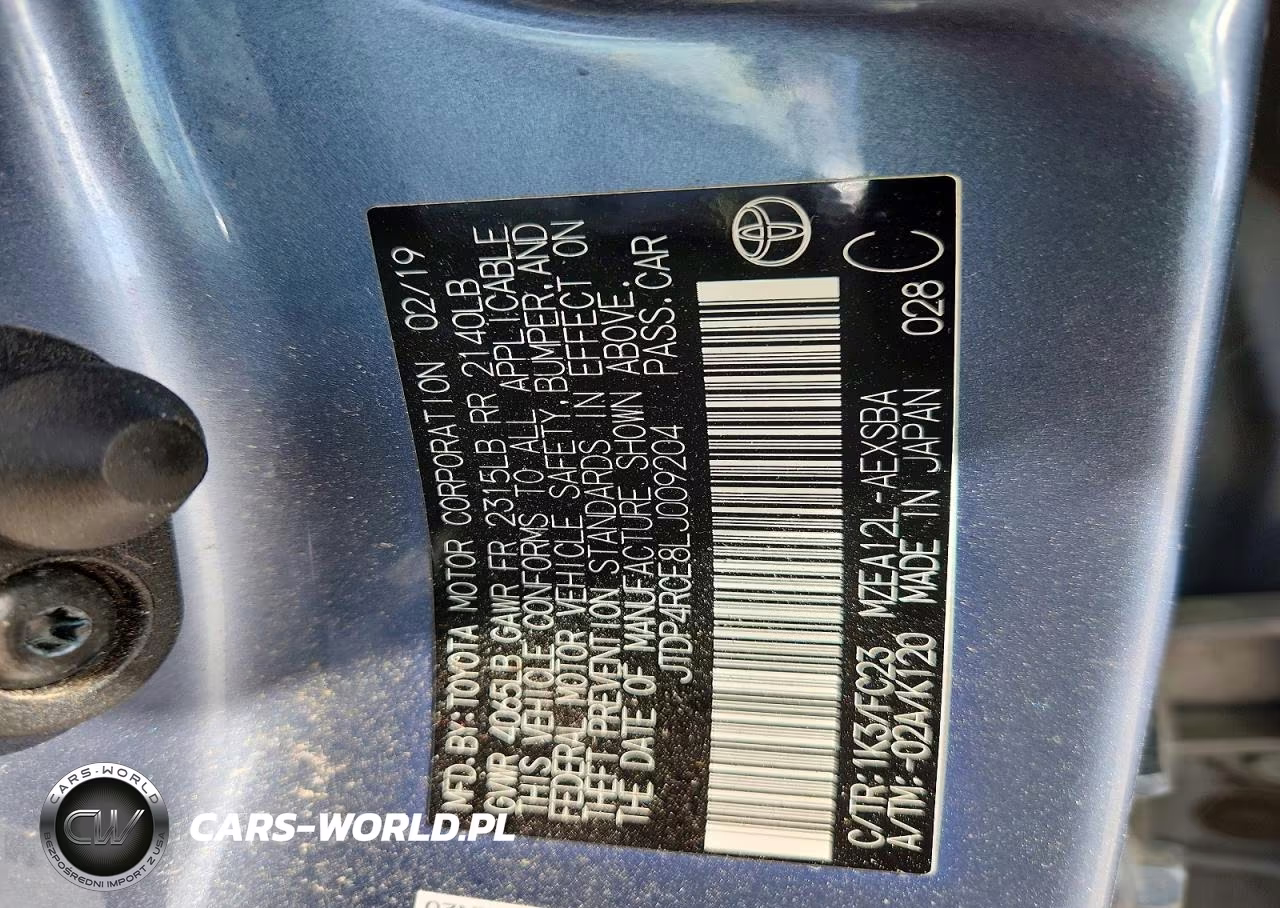2020 Toyota Corolla Se VIN:JTDP4RCE8LJ009204 - 12