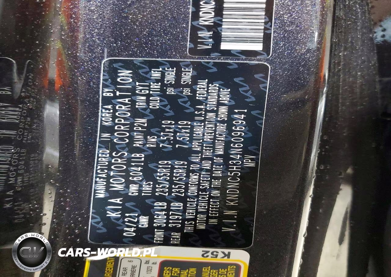2022 Kia Carnival Ex VIN:KNDNC5H34N6096941 - 13