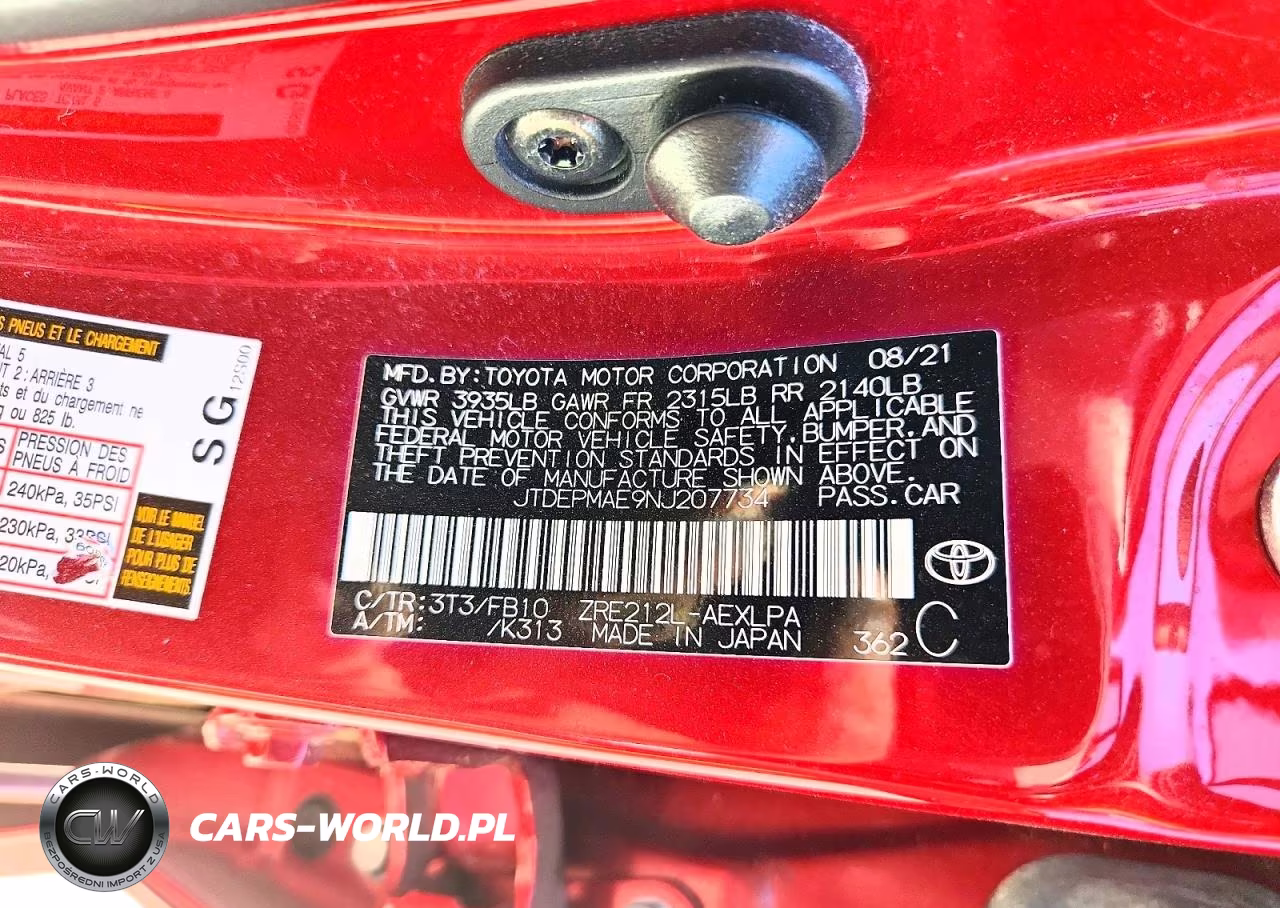 2022 Toyota Corolla Le VIN:JTDEPMAE9NJ207734 - 12