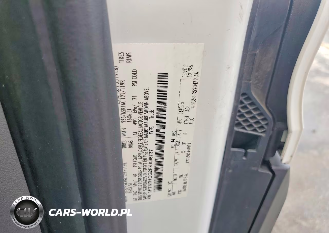 2015 Ford Transit T-250 VIN:1FTNR1CG2FKA96737 - 12