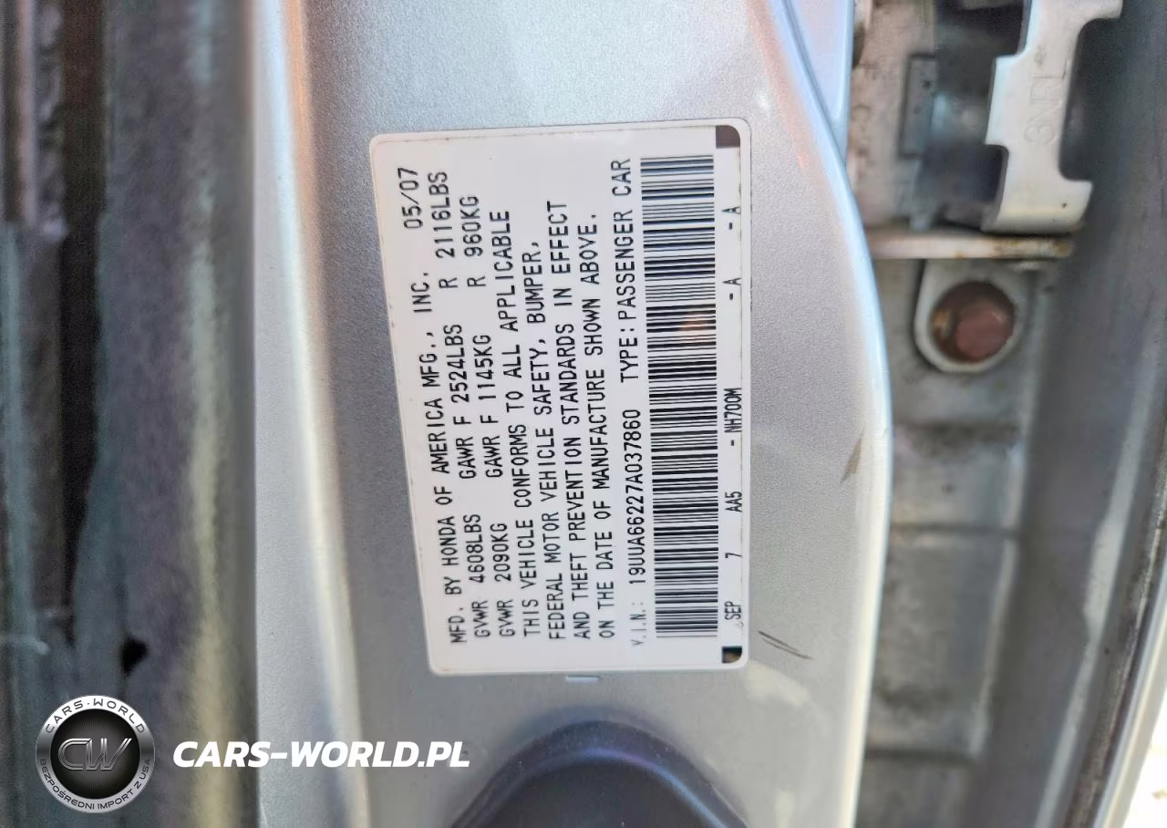 2007 Acura Tl VIN:19UUA66227A037860 - 12