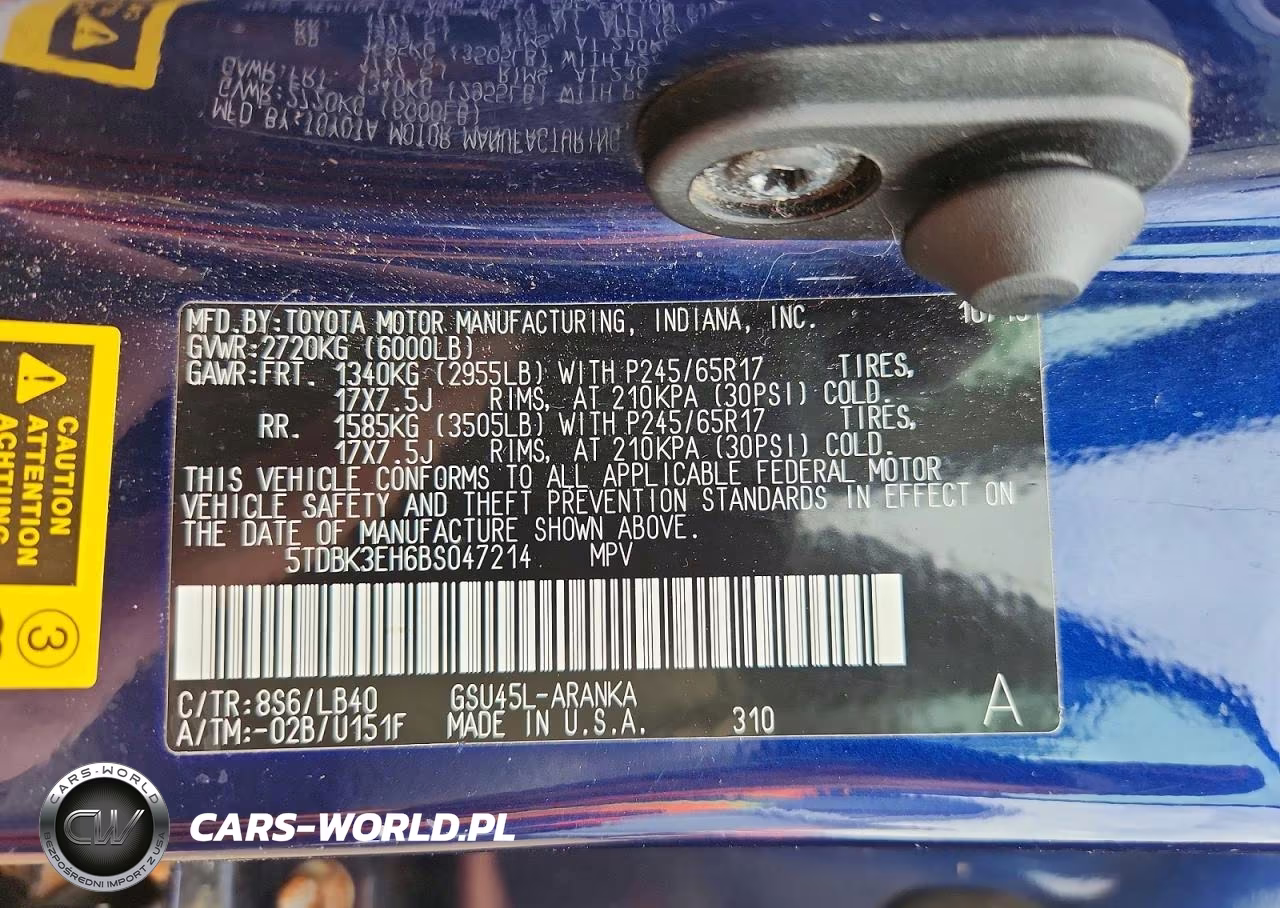 2011 Toyota Highlander Se VIN:5TDBK3EH6BS047214 - 13