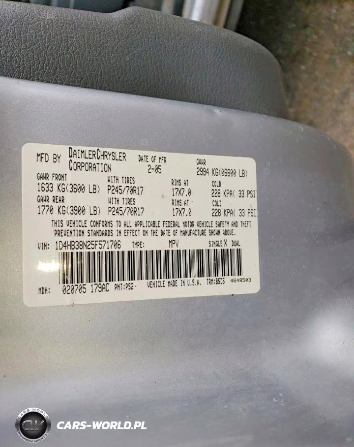 2005 Dodge Durango St VIN:1D4HB38N25F571706 - 13