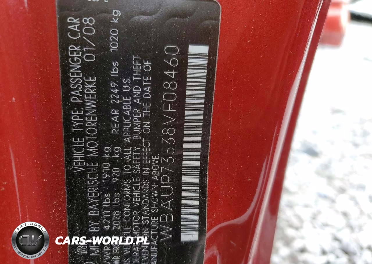 2008 BMW 128 I VIN:WBAUP73538VF08460 - 13