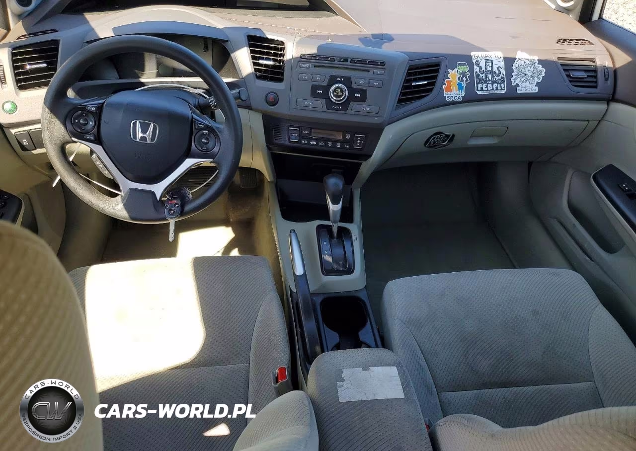 2012 Honda Civic Hybrid VIN:JHMFB4F23CS010047 - 8