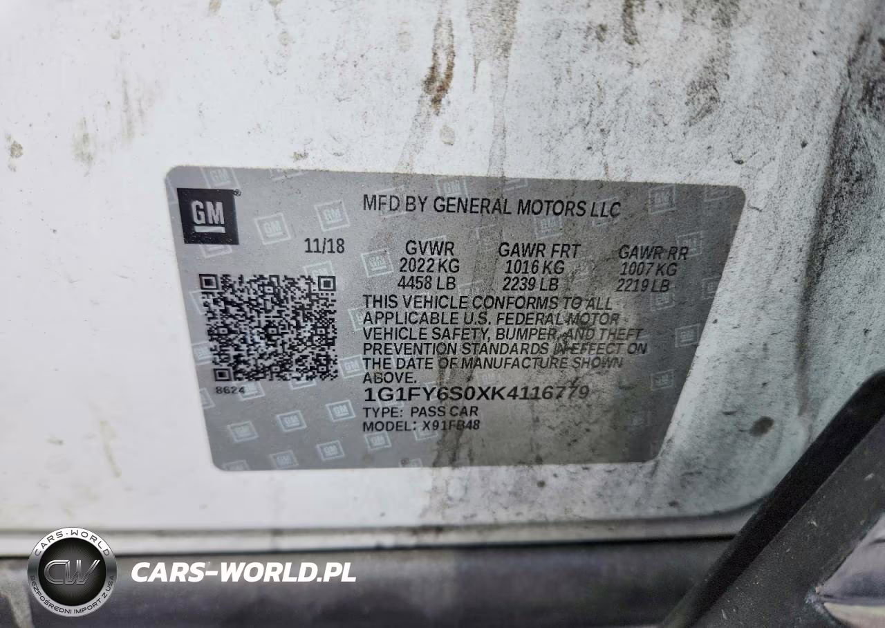 2019 Chevrolet Bolt Ev Lt VIN:1G1FY6S0XK4116779 - 13
