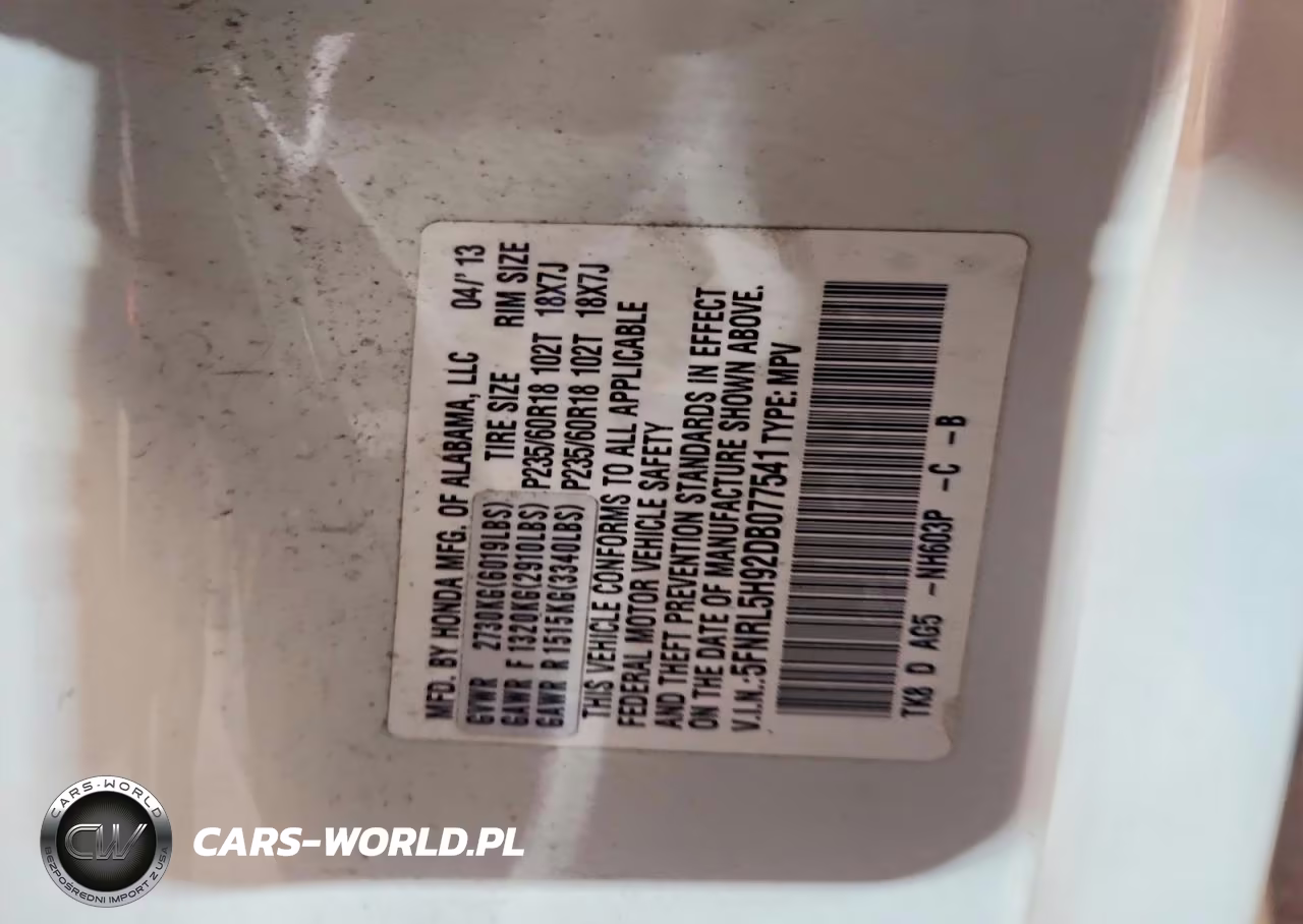 2013 Honda Odyssey Touring VIN:5FNRL5H92DB077541 - 14