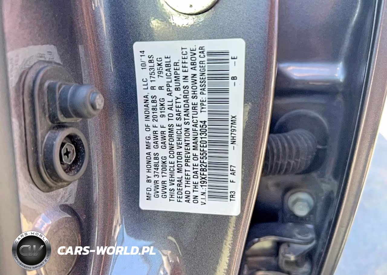 2015 Honda Civic Lx VIN:19XFB2F55FE013054 - 10