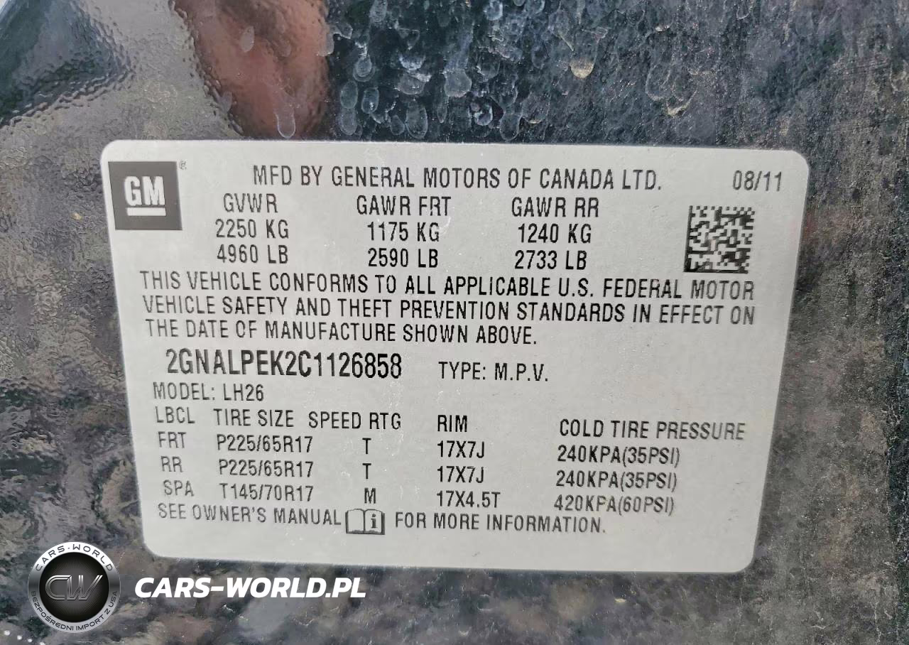 2012 Chevrolet Equinox Lt VIN:2GNALPEK2C1126858 - 13