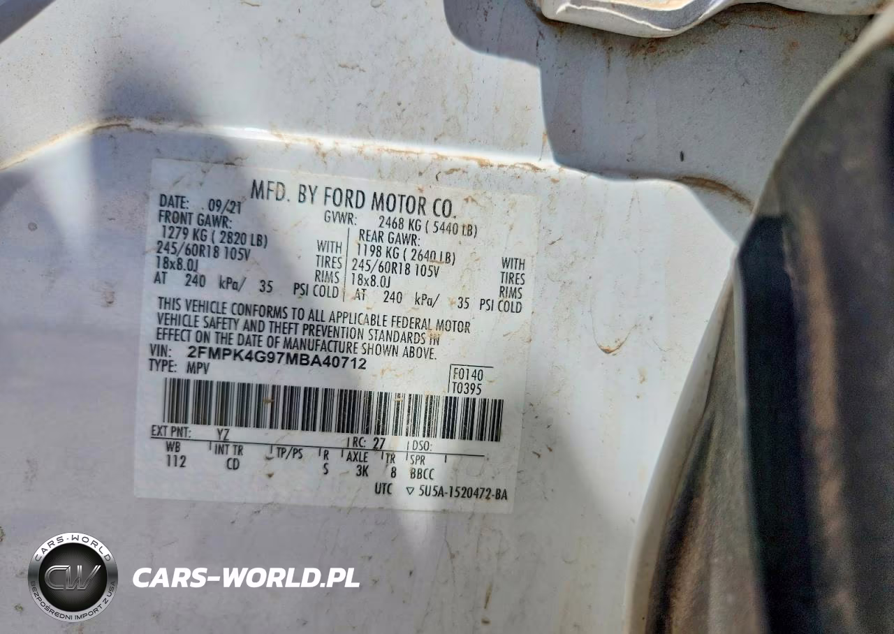 2021 Ford Edge Se VIN:2FMPK4G97MBA40712 - 13