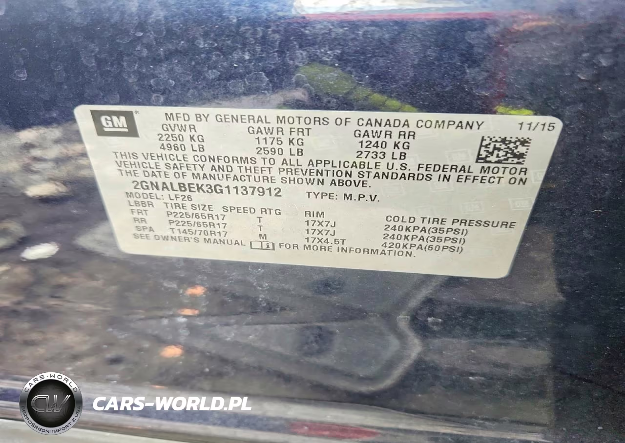 2016 Chevrolet Equinox Ls VIN:2GNALBEK3G1137912 - 12