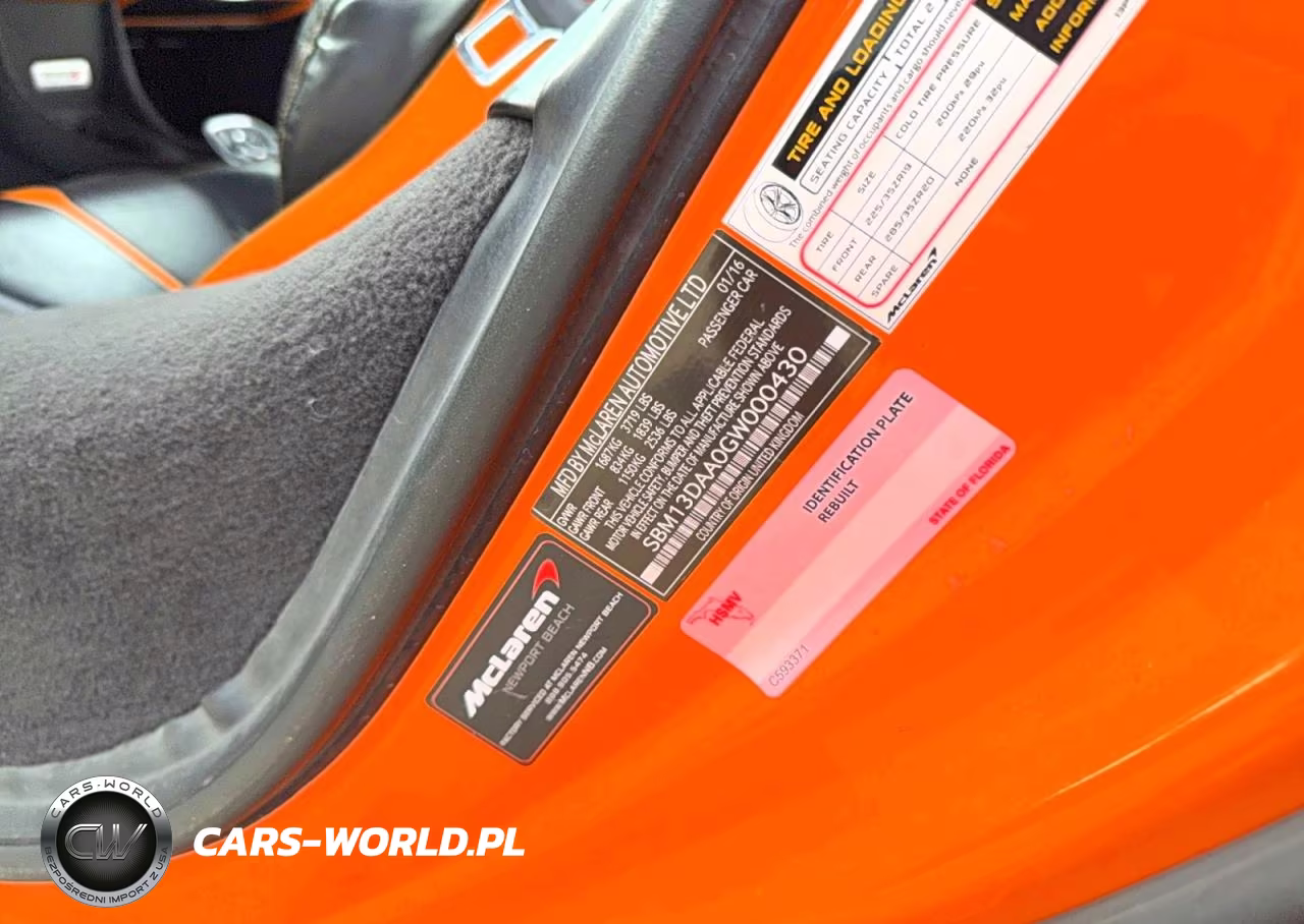2016 Mclaren 570S VIN:SBM13DAA0GW000430 - 10