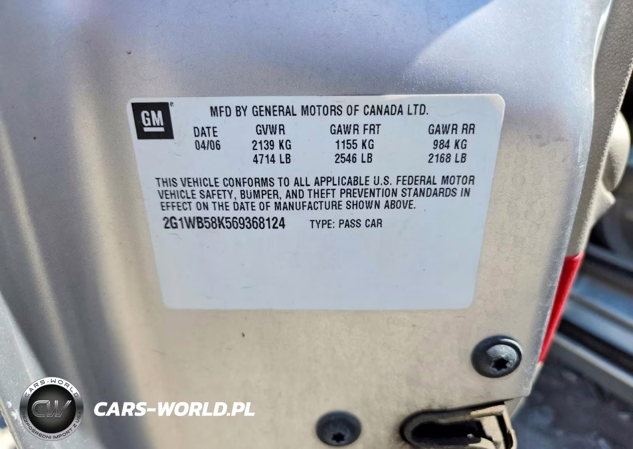 2006 Chevrolet Impala Ls VIN:2G1WB58K569368124 - 12