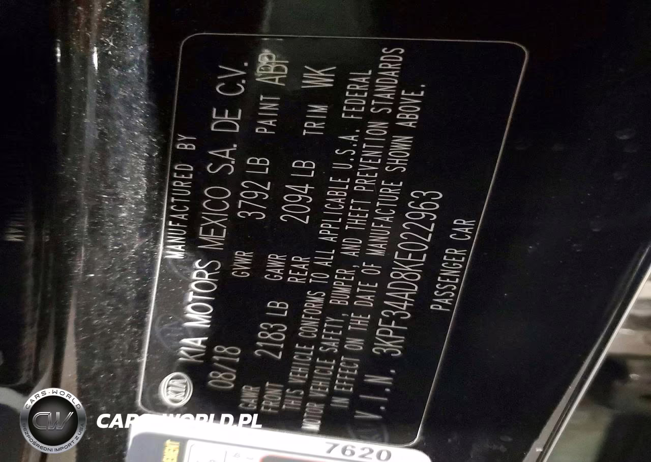 2019 Kia Forte S VIN:3KPF34AD8KE022963 - 12