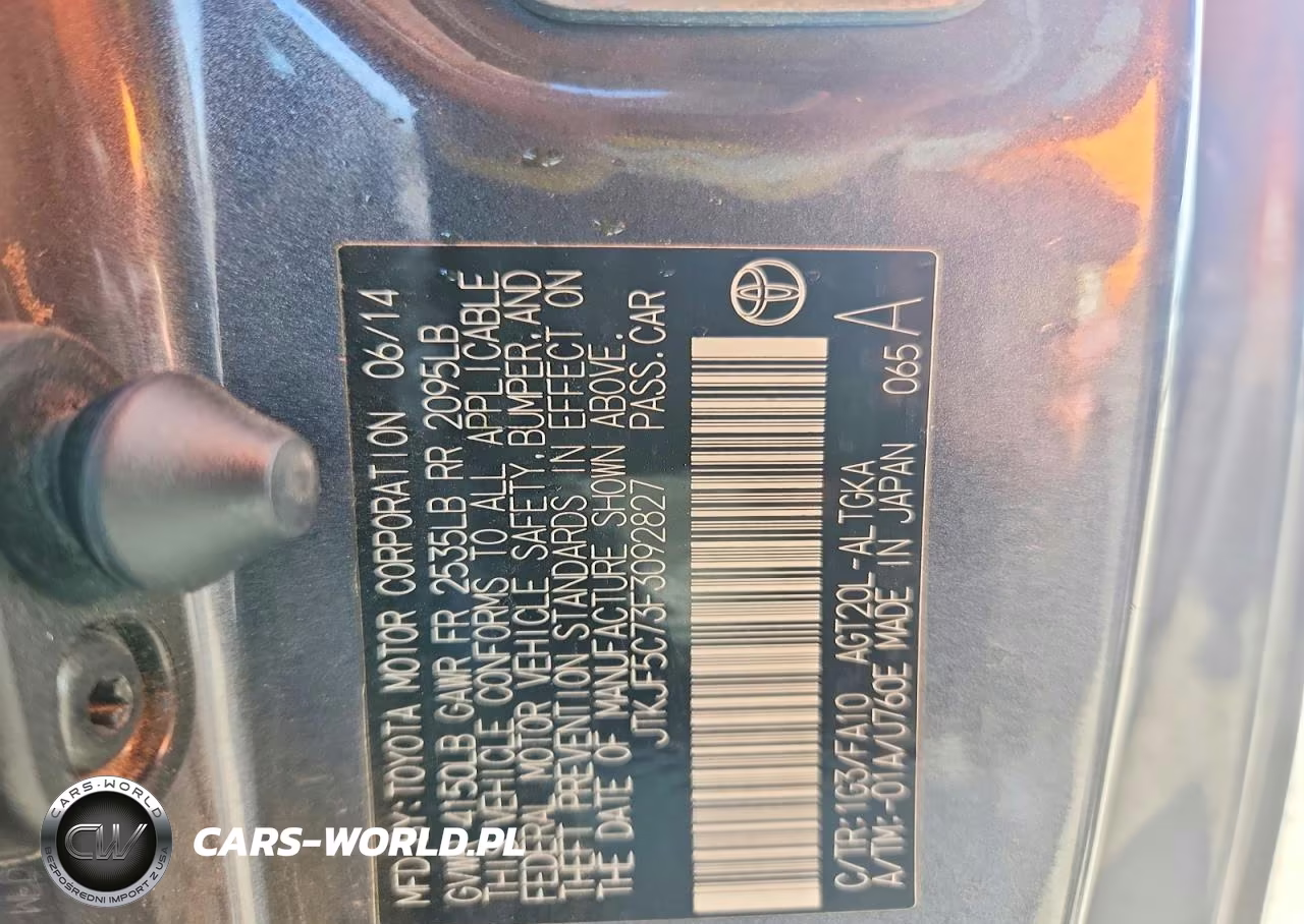 2015 Scion Tc Base VIN:JTKJF5C73F3092827 - 12