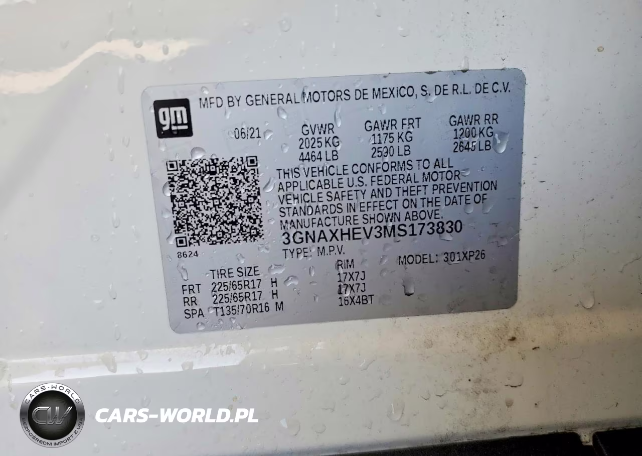 2021 Chevrolet Equinox Ls VIN:3GNAXHEV3MS173830 - 13