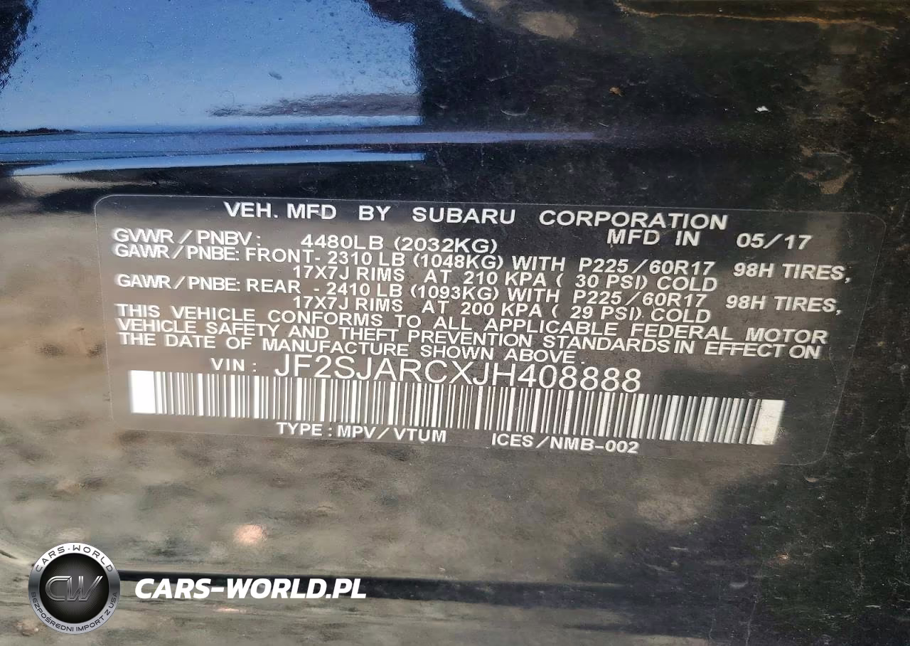 2018 Subaru Forester 2.5I Limited VIN:JF2SJARCXJH408888 - 12