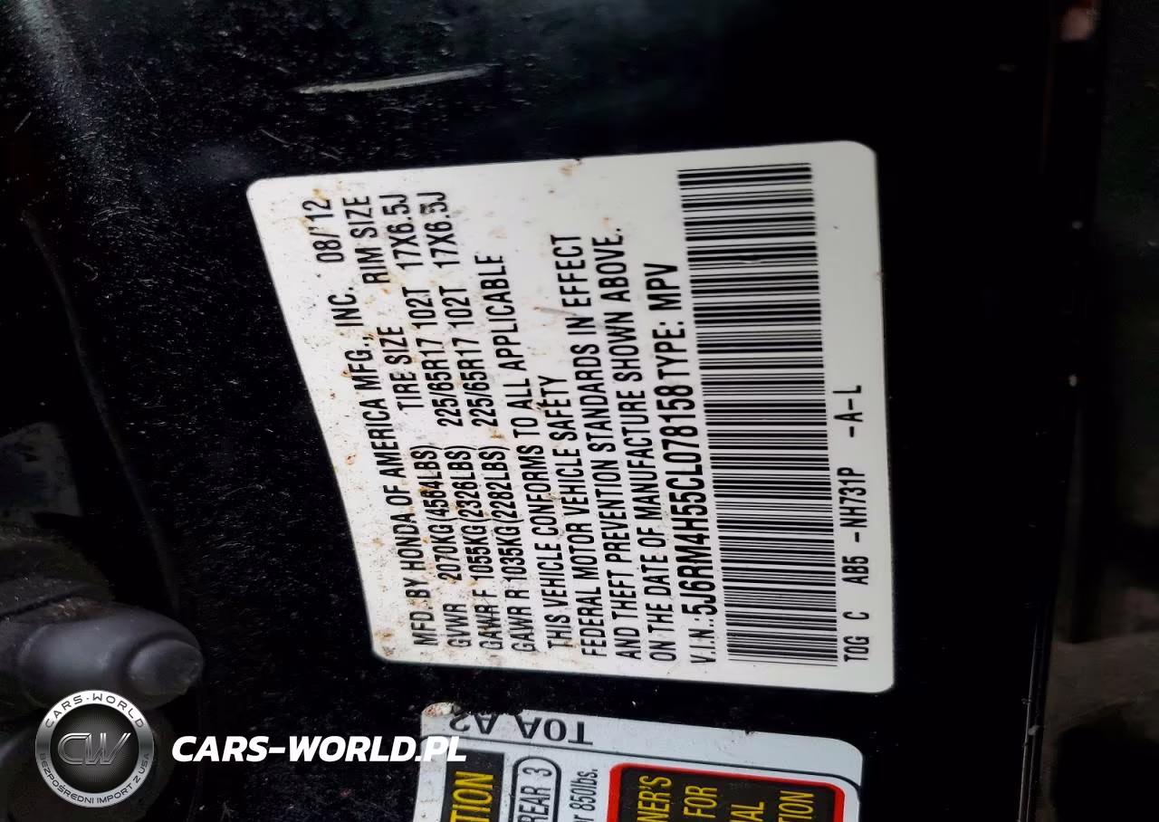 2012 Honda Cr-V Ex VIN:5J6RM4H55CL078158 - 13
