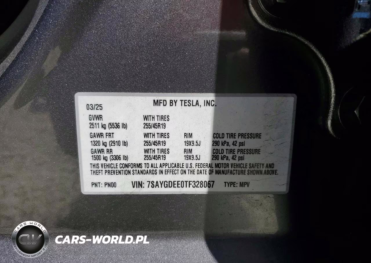 2026 Tesla Model Y VIN:7SAYGDEE0TF328067 - 13