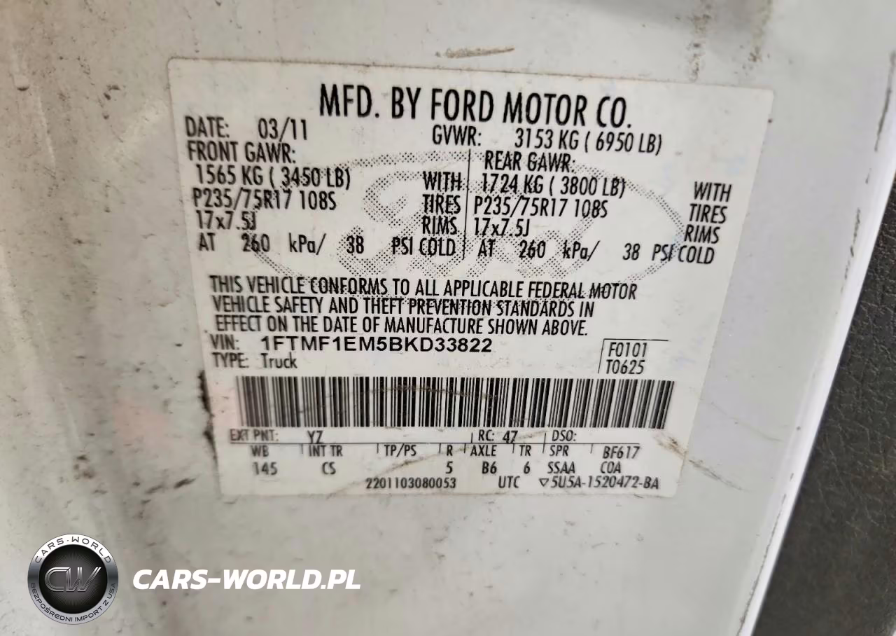 2011 Ford F150 VIN:1FTMF1EM5BKD33822 - 12