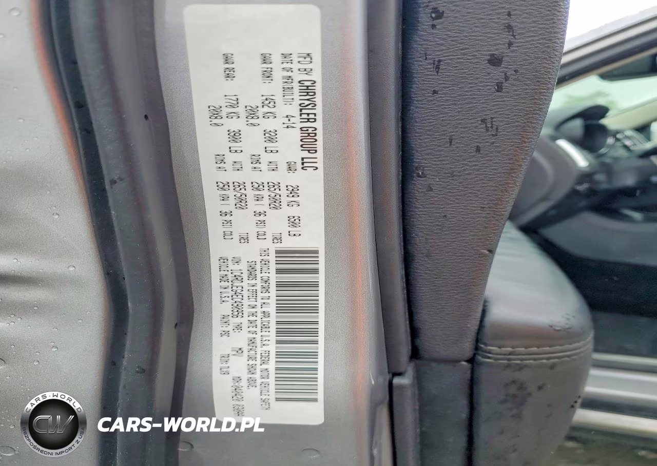 2014 Dodge Durango Citadel VIN:1C4RDJEG4EC490956 - 14