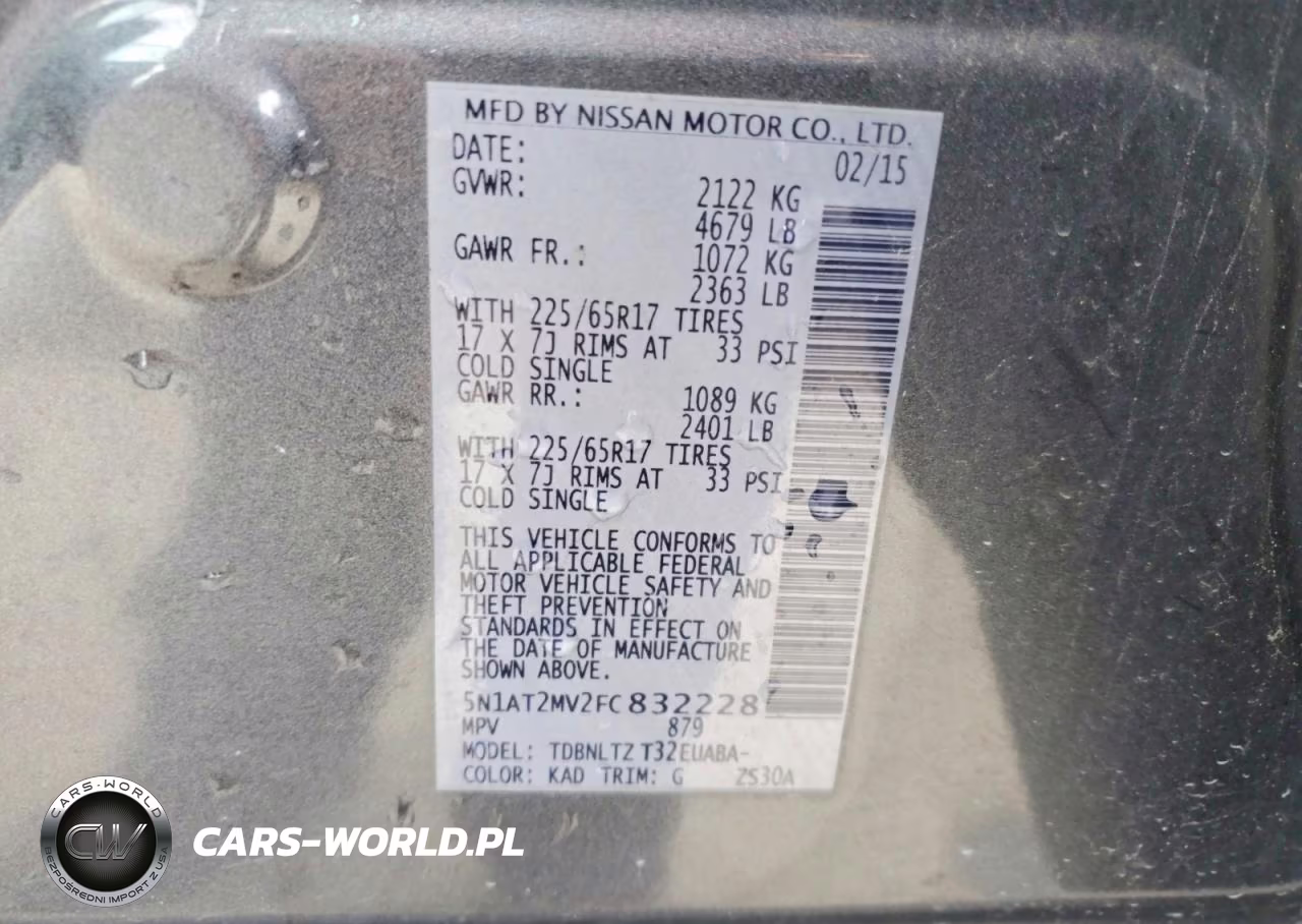 2015 Nissan Rogue Sv VIN:5N1AT2MV2FC832228 - 13