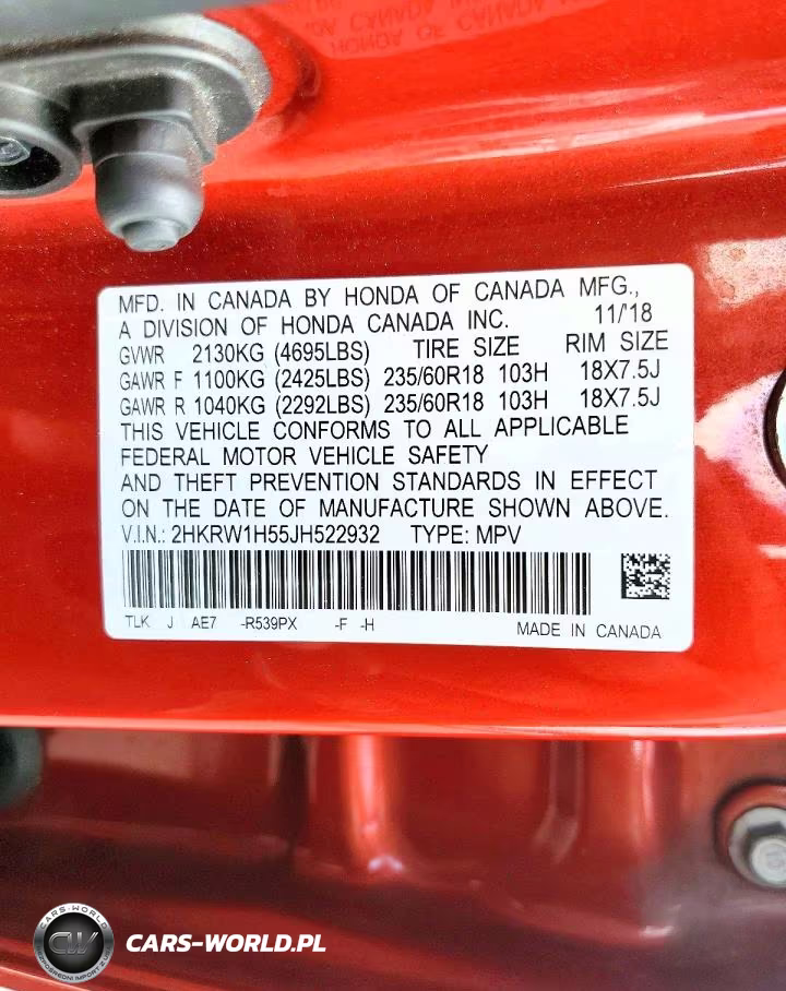 2018 Honda Cr-V Ex VIN:2HKRW1H55JH522932 - 13