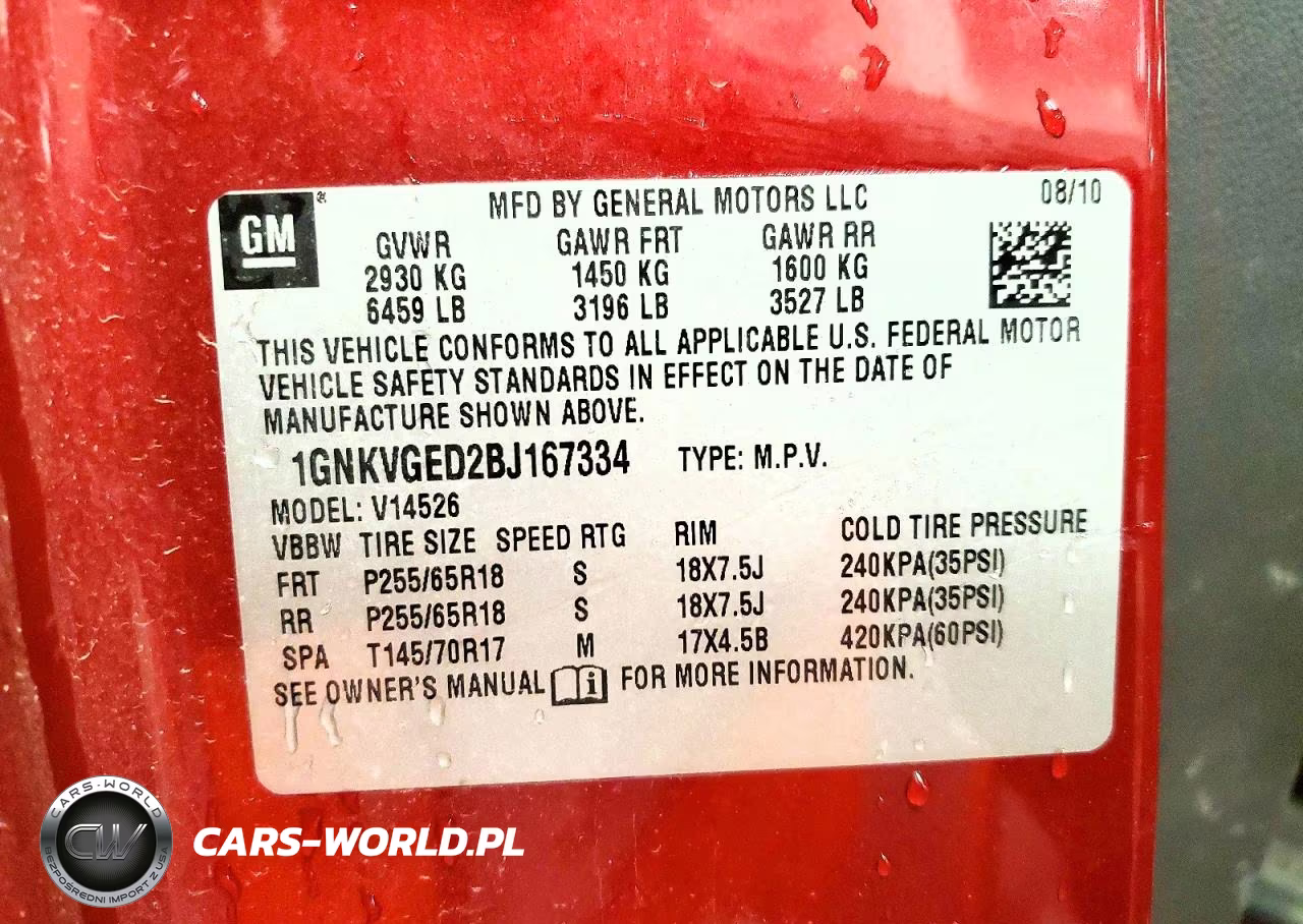 2011 Chevrolet Traverse Lt VIN:1GNKVGED2BJ167334 - 14