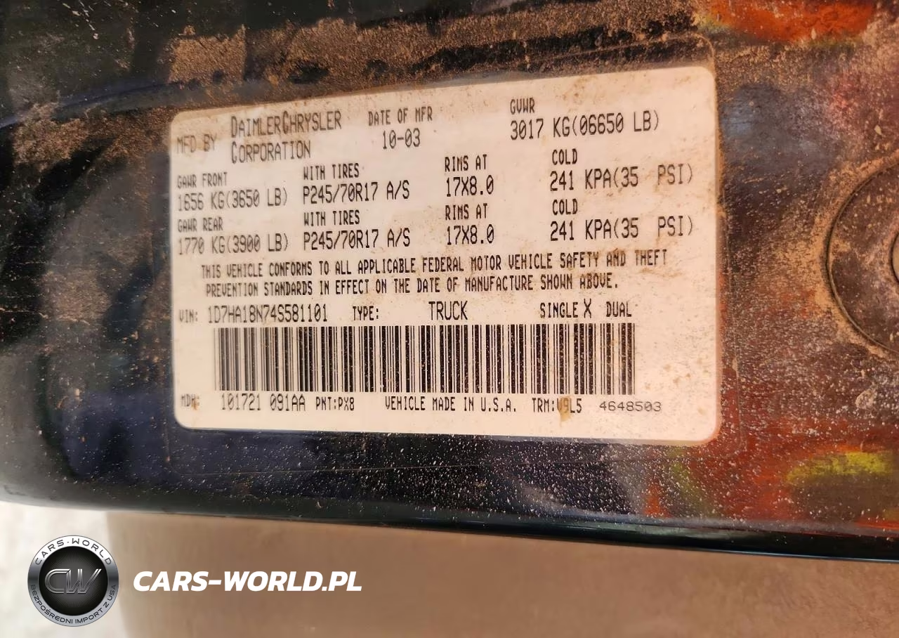 2004 Dodge Ram 1500 St VIN:1D7HA18N74S581101 - 12