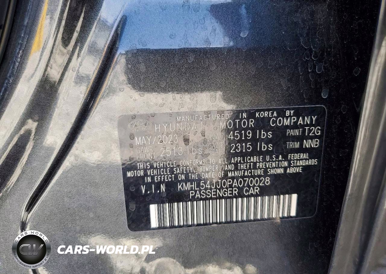 2023 Hyundai Sonata Hybrid Limited VIN:KMHL54JJ0PA070028 - 13