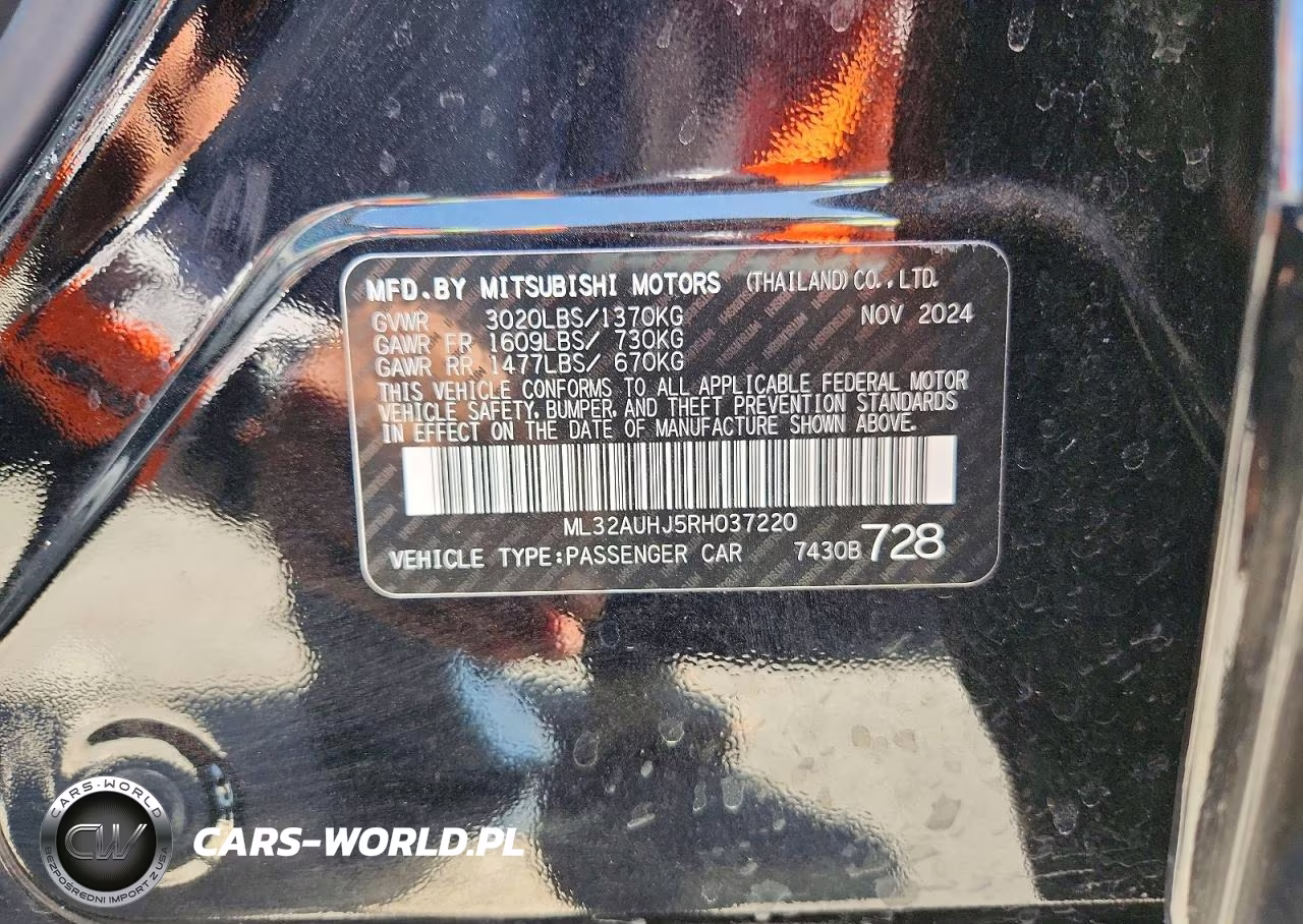 2024 Mitsubishi Mirage Es VIN:ML32AUHJ5RH037220 - 12
