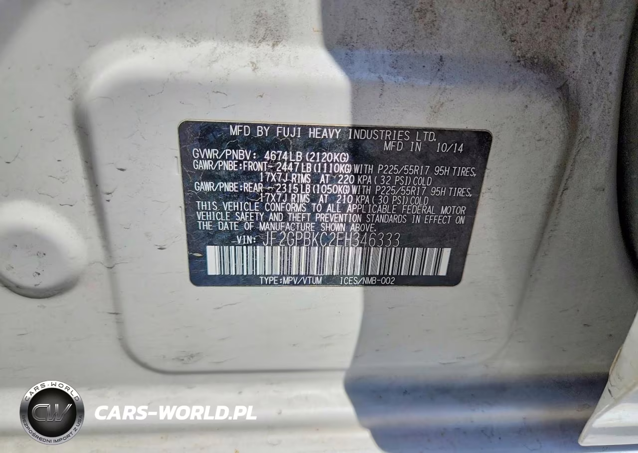 2014 Subaru Xv Crosstrek 2.0I Hybrid Touring VIN:JF2GPBKC2EH346333 - 12