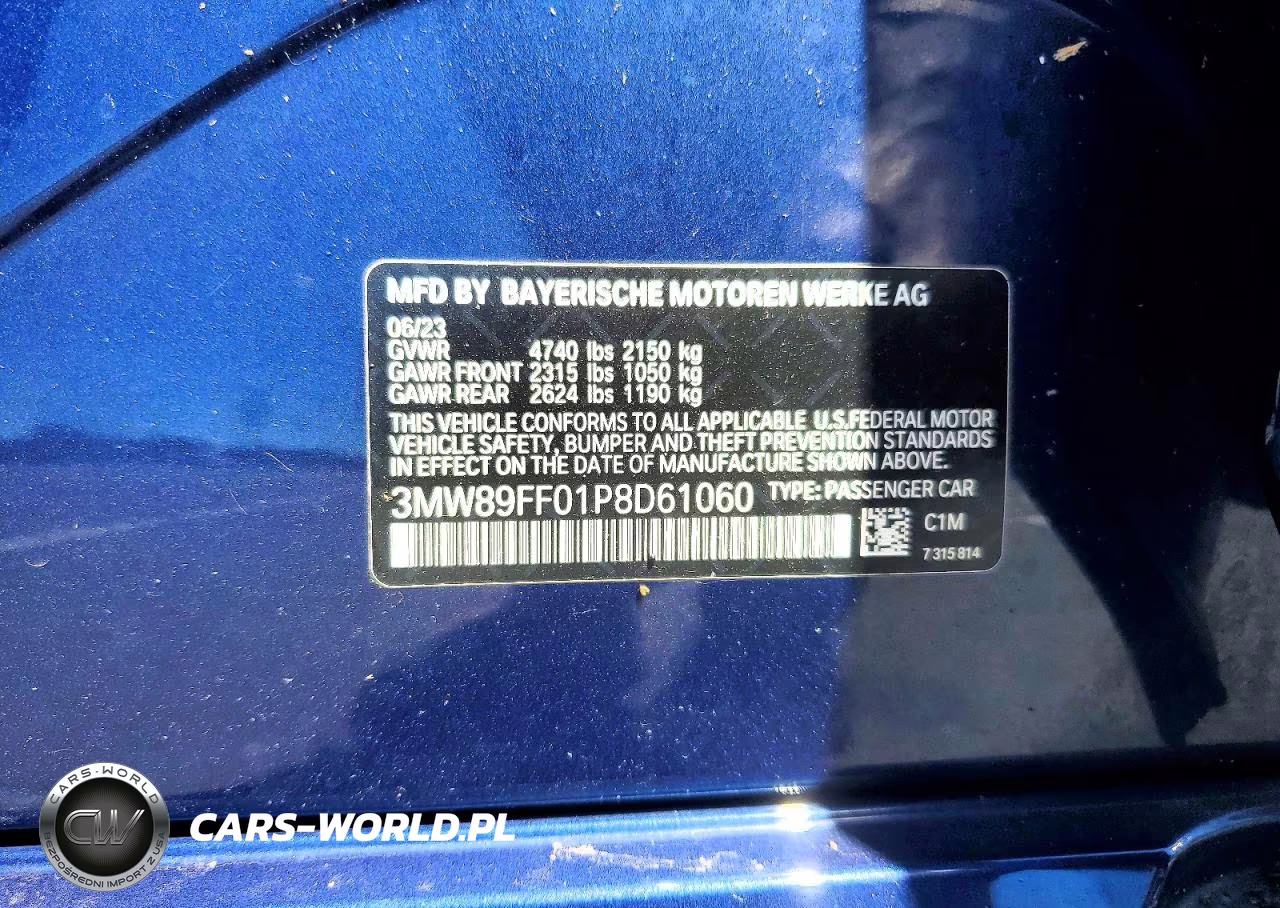 2023 BMW 330Xi VIN:3MW89FF01P8D61060 - 12