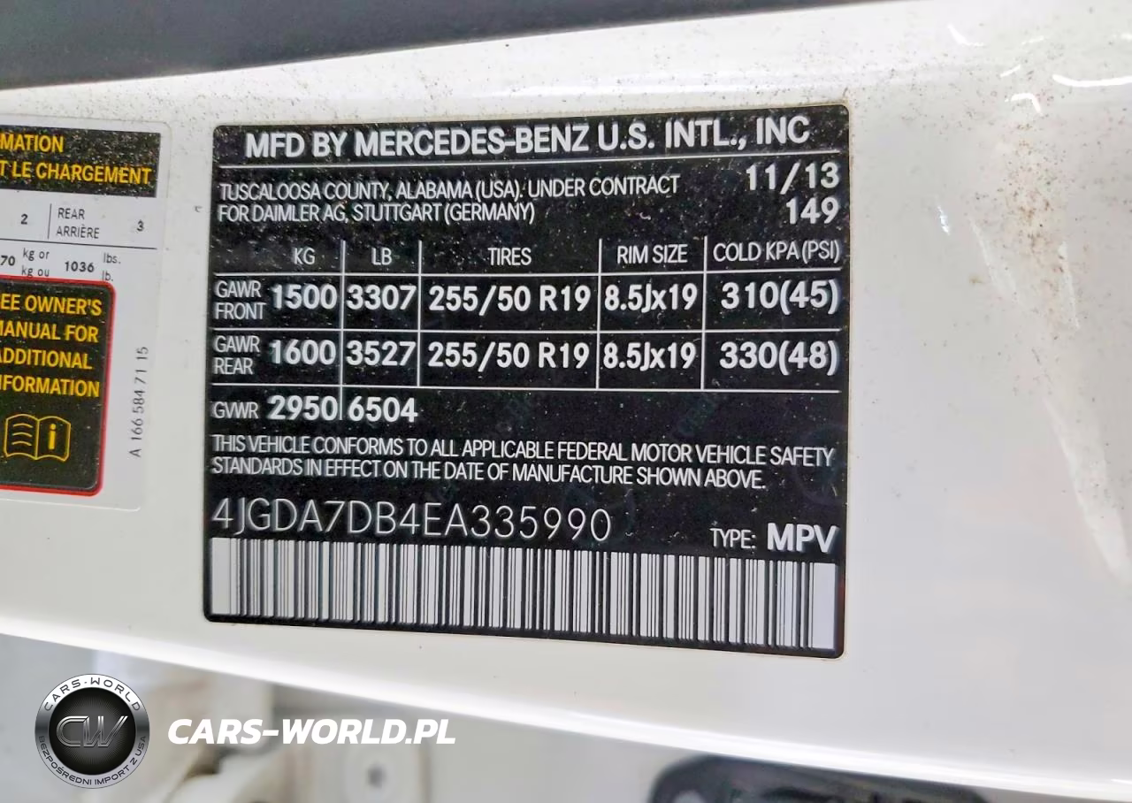 2014 Mercedes-Benz Ml 550 4Matic VIN:4JGDA7DB4EA335990 - 13
