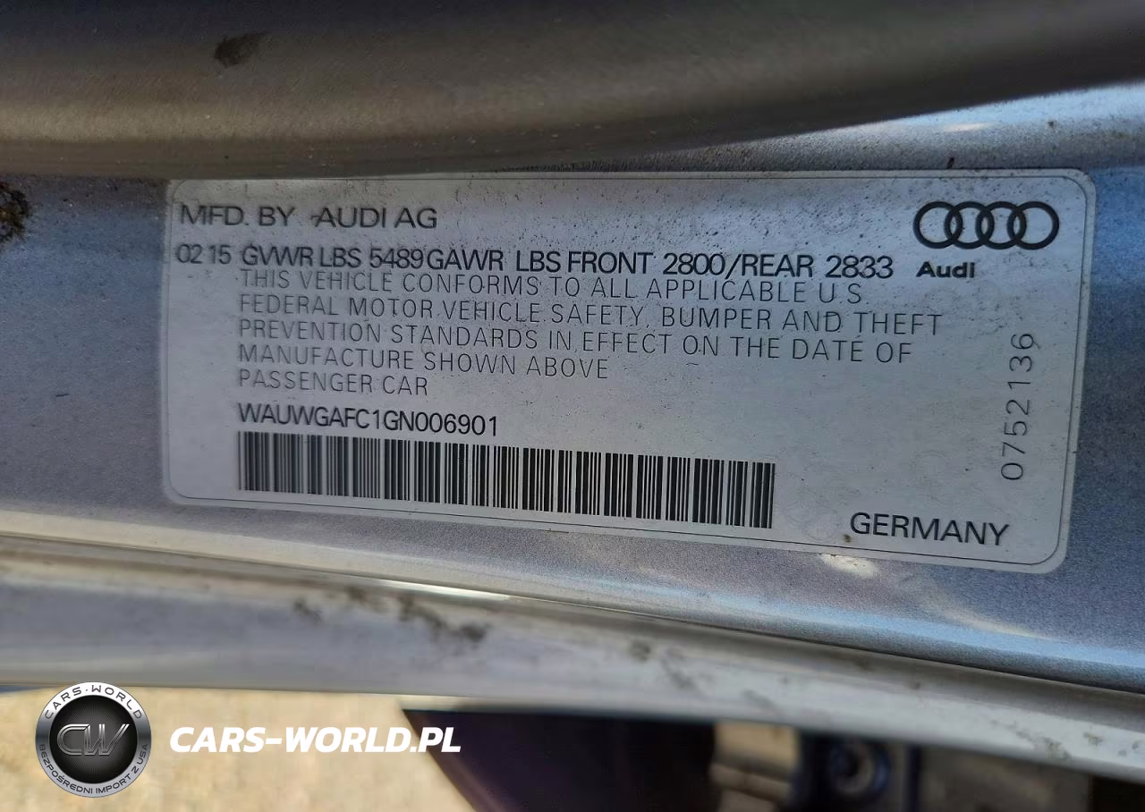 2016 Audi A7 Premium Plus VIN:WAUWGAFC1GN006901 - 12
