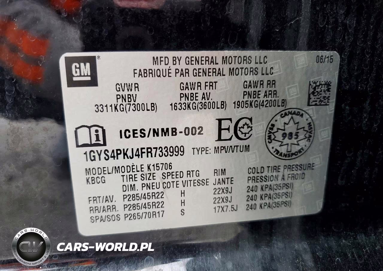 2015 Cadillac Escalade Platinum VIN:1GYS4PKJ4FR733999 - 13
