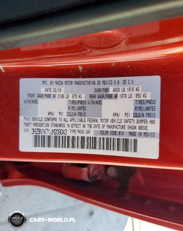 2018 Mazda 3 Sport VIN:3MZBN1K71JM209043 - 13