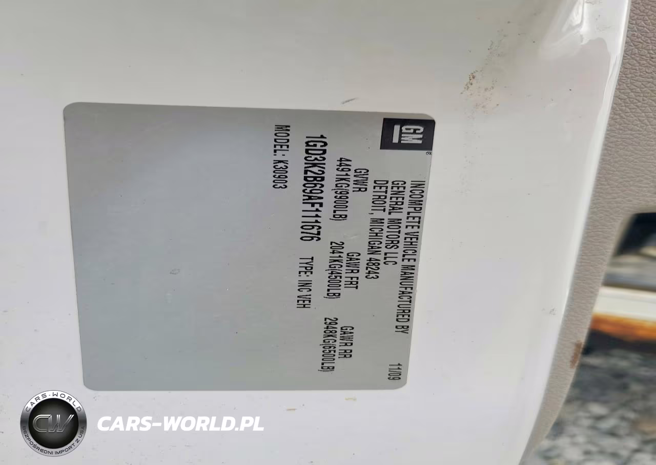 2010 GMC Sierra K3500 VIN:1GD3K2B69AF111676 - 12