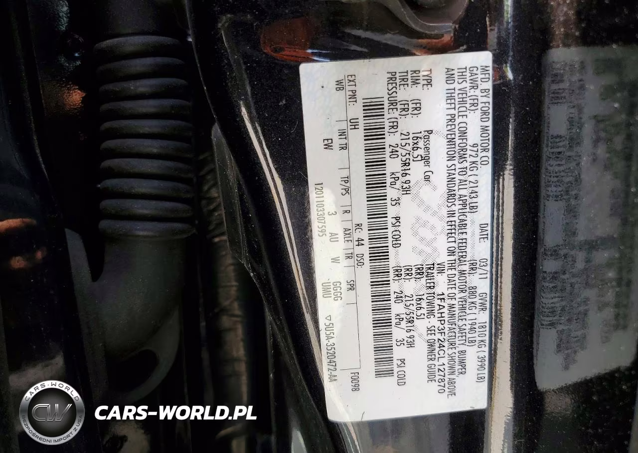 2012 Ford Focus Se VIN:1FAHP3F24CL127870 - 12