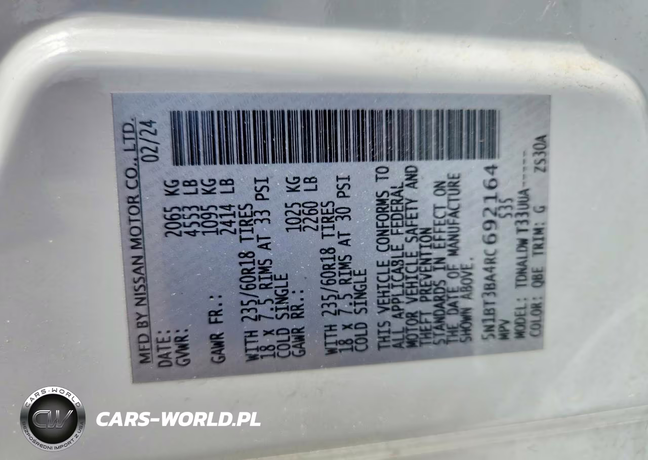 2024 Nissan Rogue Sv VIN:5N1BT3BA4RC692164 - 13