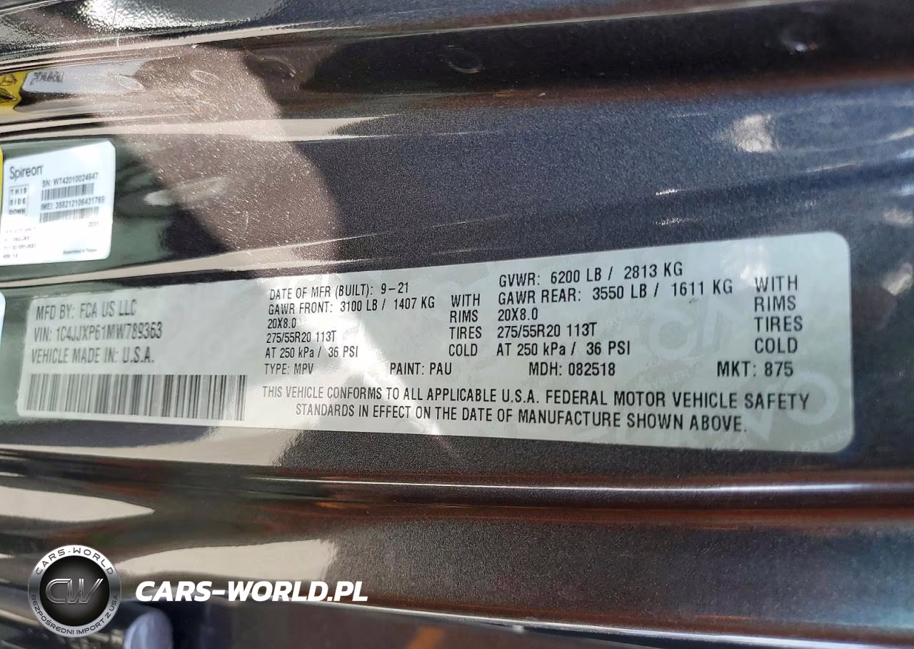 2021 Jeep Wrangler Unlimited Sahara 4Xe VIN:1C4JJXP61MW789363 - 13
