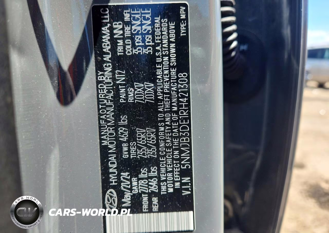 2024 Hyundai Tucson Sel VIN:5NMJB3DE1RH421308 - 13