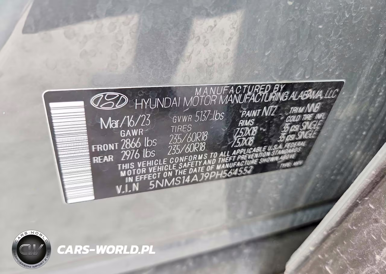 2023 Hyundai Santa Fe Se VIN:5NMS14AJ9PH564552 - 13