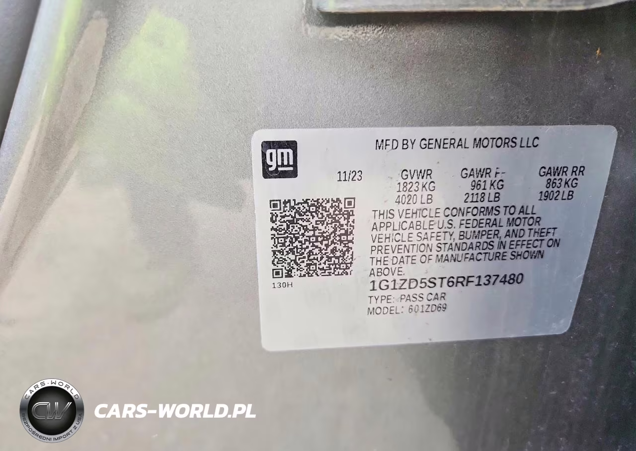 2024 Chevrolet Malibu Lt VIN:1G1ZD5ST6RF137480 - 12