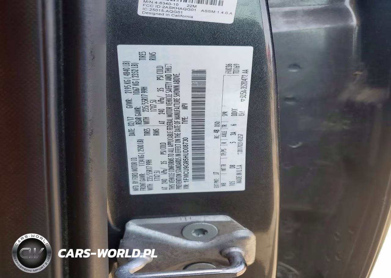 2017 Ford Escape Se VIN:1FMCU9G95HUD08730 - 13